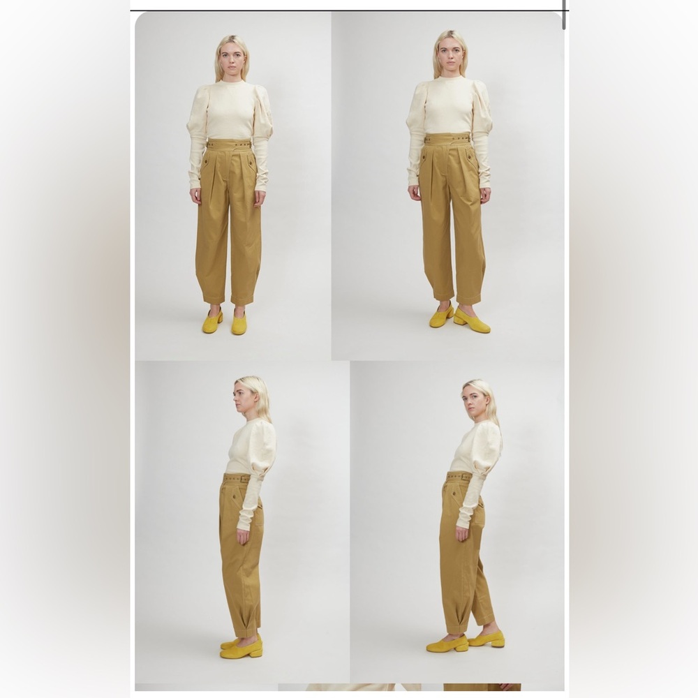 Ulla Johnson Camel Cropped Pants